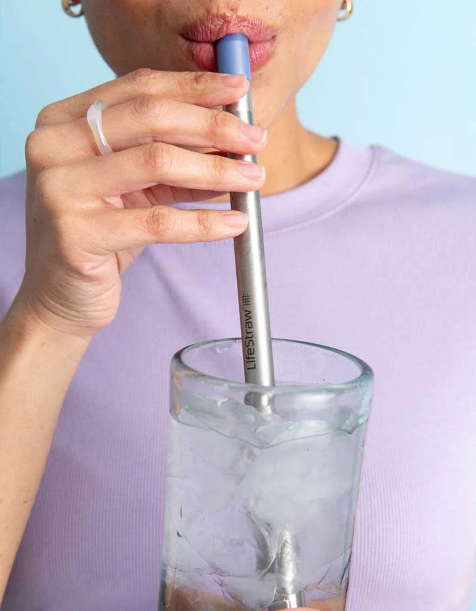 LifeStraw Sip Water Filter Straw for International Travel + Everyday Use